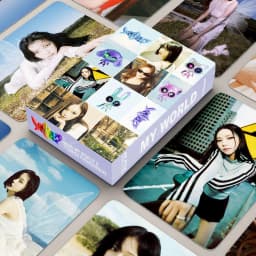 55PCS Kpop Hot Girls Idol Album "Rich Man" "SPICY" HD Small Cards KARINA NINGNING GISELLE WINTER High Quality Lomo Cards