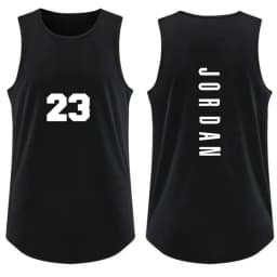 Men's Vest Fashion Gym T-Shirt Casual Breathable Sleeveless Outdoor Basketball Sports Vest Summer Street Loose T-Shirt