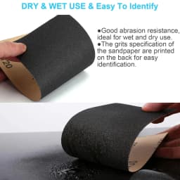42Pcs Dry Wet Sandpaper Set, 120-3000 Grits, 9×3.6 Inch for Car Polishing, Wood Furniture Finishing & Woodworking Carving