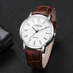 3PCS Fashio Arabic Dial Men Business Watches Set Casual Leather Strap Quartz Wristwatches Relogio Masculino(Without Box)