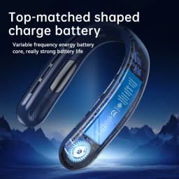 Lenovo Portable Neck Air Conditioner 5 Speed Ultra Hanging Neck Fan Rechargeable Semiconductor Refrigeration Leafless Fan 2026