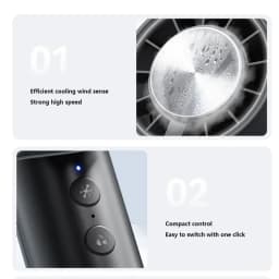 Lenovo Handheld Fan Ice Pack Refrigeration Air Conditioner Portable Silent High-Speed LED Display USB Charging Fan 2026 New