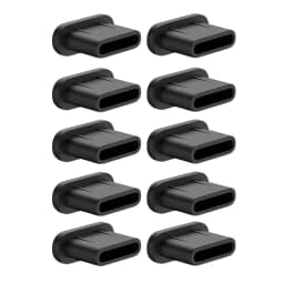 Silicone Type-C Anti-Dust Port Plug & Protector with Cleaning Brush Compatible with iPhone Samsung Xiaomi Huawei Phone Accessory
