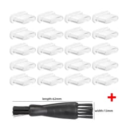 Silicone Type-C Anti-Dust Port Plug & Protector with Cleaning Brush Compatible with iPhone Samsung Xiaomi Huawei Phone Accessory