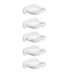 Silicone Type-C Anti-Dust Port Plug & Protector with Cleaning Brush Compatible with iPhone Samsung Xiaomi Huawei Phone Accessory