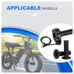 Ebike Full Twist Throttle For Macfox,3 Pin Surron Style Throttle Grip Kit For Happyrun Freego Heybike Electric Dirt Bike