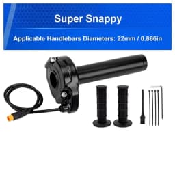 Ebike Full Twist Throttle For Macfox,3 Pin Surron Style Throttle Grip Kit For Happyrun Freego Heybike Electric Dirt Bike