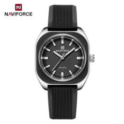 NAVIFORCE Classic Fashion Soft Silicone Strap Watch for Women Simple Casual Quartz Female Bracelet Waterproof Ladies Wristwatch