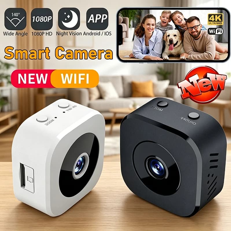 NEW 4K Full HD Wifi Smart Camera Mini Security Surveillance Camera Dual Way Audio Motion Detection Infrared Night Vision HomeCam