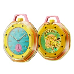 For Swatch x AP Royal Pop Pocket Watch Protective Case, Crystal Clear/Colorful Soft TPU Cover, Anti-Scratch Shockproof Shell