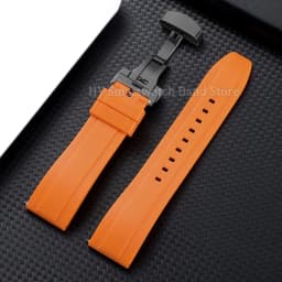 18mm 20mm 22mm 24mm Silicone Watch Strap for Omega for Roelx for Huawei Quick Release Belt Fold Clasp Waterproof Rubber Bracelet