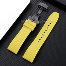 18mm 20mm 22mm 24mm Silicone Watch Strap for Omega for Roelx for Huawei Quick Release Belt Fold Clasp Waterproof Rubber Bracelet
