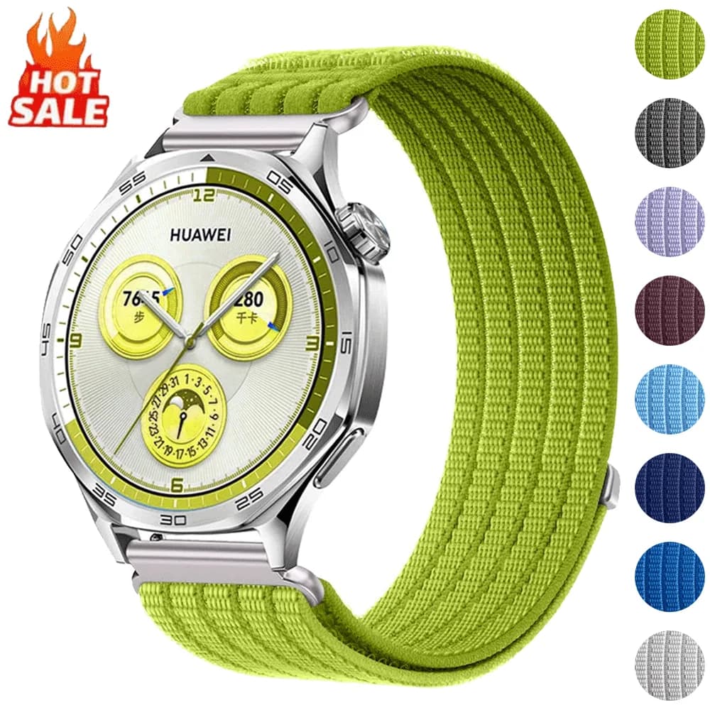 18mm 20mm 22mm Nylon Band for Huawei Watch GT6/5 GT6/5Pro 46mm 3Pro Sport Strap for Samsung Galaxy Watch 7 6 5 4 Bracelet
