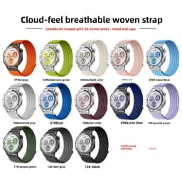 18mm 20mm 22mm Nylon Band for Huawei Watch GT6/5 GT6/5Pro 46mm 3Pro Sport Strap for Samsung Galaxy Watch 7 6 5 4 Bracelet