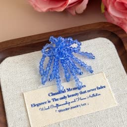 Korean Beaded Flower Shoe Charms Clear Crystal Jelly Shoes DIY Accessories Removable Clips for Sneakers Flats Sweet Decorations
