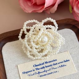 Korean Beaded Flower Shoe Charms Clear Crystal Jelly Shoes DIY Accessories Removable Clips for Sneakers Flats Sweet Decorations