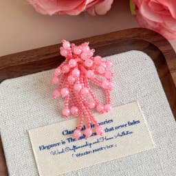 Korean Beaded Flower Shoe Charms Clear Crystal Jelly Shoes DIY Accessories Removable Clips for Sneakers Flats Sweet Decorations