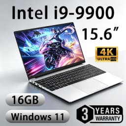 2026 Laptop Windows 11 Pro Intel Core I9 9900 16GB RAM 1TB 2TB SSD 15.6' Office Gaming Laptops Fingerprint UnIock Notebook Computer Protable PC Gamer 1920*1080 4K HD