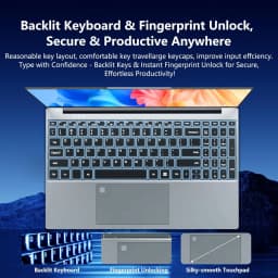 2026 Laptop Windows 11 Pro Intel Core I9 9900 16GB RAM 1TB 2TB SSD 15.6' Office Gaming Laptops Fingerprint UnIock Notebook Computer Protable PC Gamer 1920*1080 4K HD