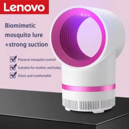 Lenovo Household Mosquito Killer Lamp USB Plug-in Portable Indoor Outdoor Quiet Anti Mosquito Device Electric Shock Zapper 2026