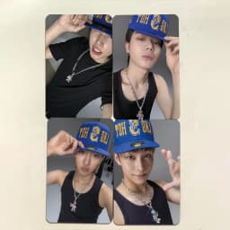 4PCS Kpop New Boy Group LNGSHOT New Album "4SHOBOIZ Vol.2 4SHOVILLE" Music Card OHYUL LOUIS RYUL WOOJIN Small Cards Photocards