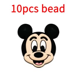 10pcs Silicone Cartoon Bead Baby Pacifier Bead Pacifier Chain Accessories Ornaments