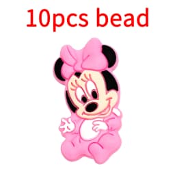 10pcs Silicone Cartoon Bead Baby Pacifier Bead Pacifier Chain Accessories Ornaments