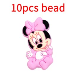 10pcs Silicone Cartoon Bead Baby Pacifier Bead Pacifier Chain Accessories Ornaments