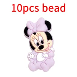 10pcs Silicone Cartoon Bead Baby Pacifier Bead Pacifier Chain Accessories Ornaments