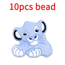 10pcs Silicone Cartoon Bead Baby Pacifier Bead Pacifier Chain Accessories Ornaments