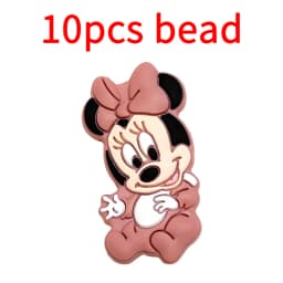 10pcs Silicone Cartoon Bead Baby Pacifier Bead Pacifier Chain Accessories Ornaments