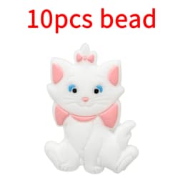 10pcs Silicone Cartoon Bead Baby Pacifier Bead Pacifier Chain Accessories Ornaments