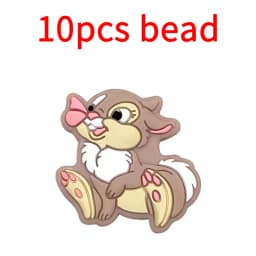 10pcs Silicone Cartoon Bead Baby Pacifier Bead Pacifier Chain Accessories Ornaments