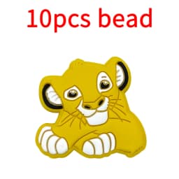 10pcs Silicone Cartoon Bead Baby Pacifier Bead Pacifier Chain Accessories Ornaments
