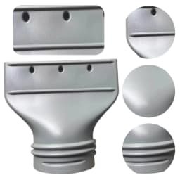 15CM Flat Mouth Joint Exhaust Hose Adapter Portable Mobile Air Conditioner Exhaust Hose Window Duct Pipe Hose Connector Nozzles