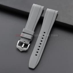 20mm 22mm Rubber Strap for Rolex Curved End Silicone Watch Band for Swatch Universal Men Women Sports Waterproof Wristband Belt