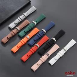 20mm 22mm Rubber Strap for Rolex Curved End Silicone Watch Band for Swatch Universal Men Women Sports Waterproof Wristband Belt