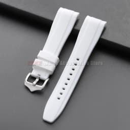 20mm 22mm Rubber Strap for Rolex Curved End Silicone Watch Band for Swatch Universal Men Women Sports Waterproof Wristband Belt