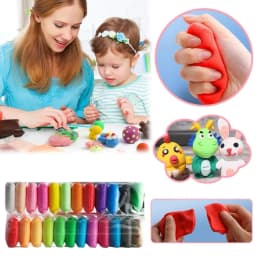 12/24/36PCS Air Dry Clay Ultra Light and Air Dry Clay for Children Non-Toxic and Eco-Friendly Modeling Magical Clay with Tools