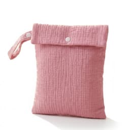 Baby Diaper Bag Muslin Cotton Gauze Wet Bag Portable Travel Hanging Organizer Pouch Infant Toddler Mommy Cosmetic Bag Best