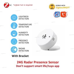 Zigbee Smart Human Presence Sensor MmWave Radar Motion Detector Luminance Temperature Humidity For Zigbee2mqtt Smart Life TUYA
