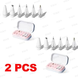4/6pcs Pencil Nib Tips for Apple Pencil Pro 2nd 1st Gen Replacement Stylus Pen Tip for iPad Pen Nibs With Storage Case Set