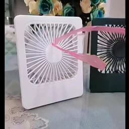 Lenovo Ultra Thin Rechargeable Desktop Fan 3 Speed Portable Mini Table Cooling Fan Type-C Charging for Office Bedroom Travel