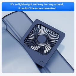 Lenovo Ultra Thin Rechargeable Desktop Fan 3 Speed Portable Mini Table Cooling Fan Type-C Charging for Office Bedroom Travel