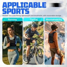 Lightweight Running Chest Pack for Hiking Outdoor Activities Marathon Bicycle Race Vest Bag No Water Bladder