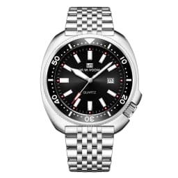 VA VA VOOM Hot Selling Original Colorful Gradient Blue Surface Quartz Watch Men Fashion Stainless Steel Watch for Men Clock Gift