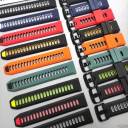 20/22mm Official Strap For Garmin Forerunner 55 245 165 255 265 745 70 170 Music Vivoactive 6 5 Venu Silicone Bands Replacement