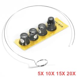 5X 10X 20X Eyeglass Magnifier Clip-On Eye Loupe Magnifying Lens Watchmaker Repair Tool Portable Eyepiece Process Operation Tool