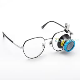 5X 10X 20X Eyeglass Magnifier Clip-On Eye Loupe Magnifying Lens Watchmaker Repair Tool Portable Eyepiece Process Operation Tool