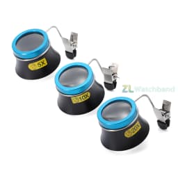 5X 10X 20X Eyeglass Magnifier Clip-On Eye Loupe Magnifying Lens Watchmaker Repair Tool Portable Eyepiece Process Operation Tool